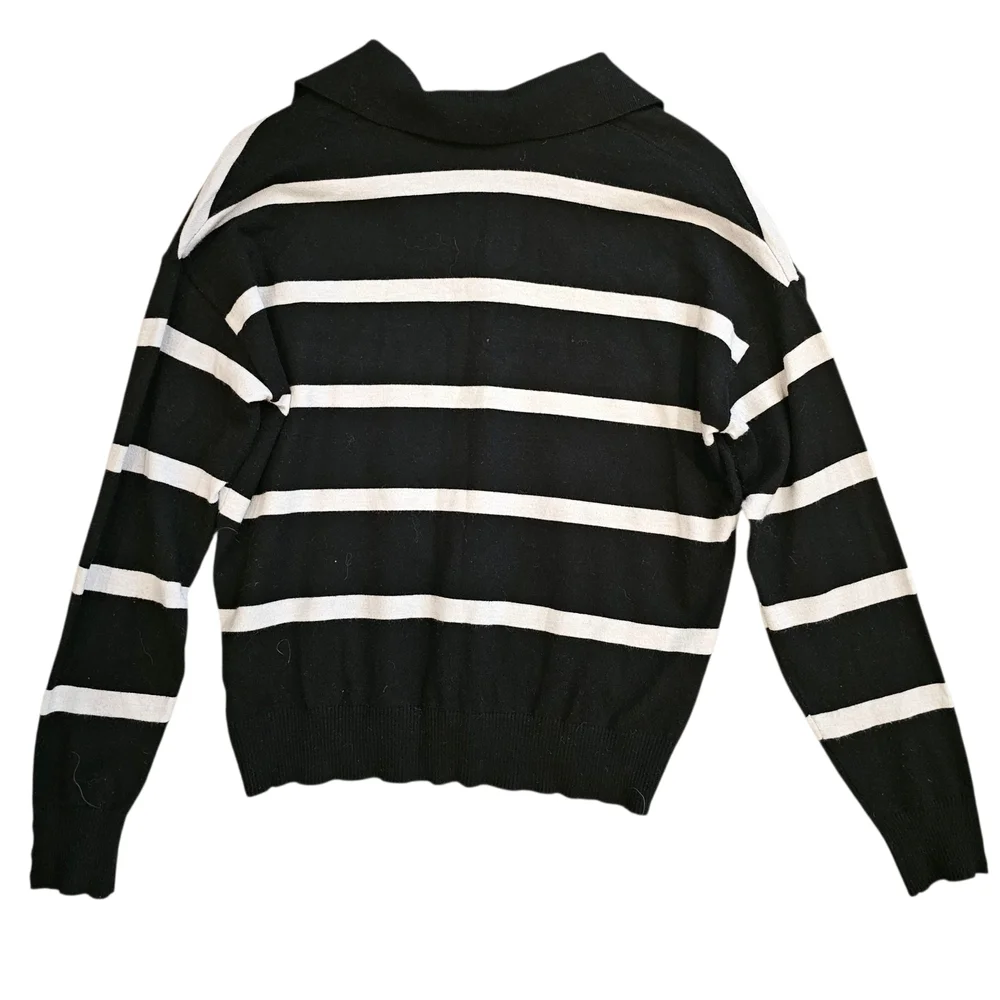 Truth by Republic Black V-Neck Sweater for Women